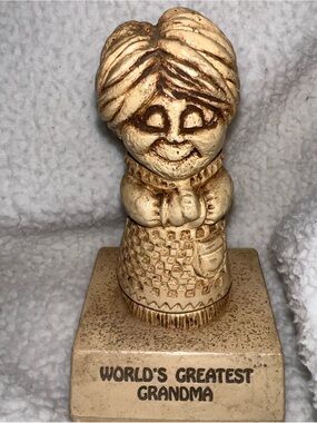 World's Greatest Grandma Vintage 1970’s Resin Figurine